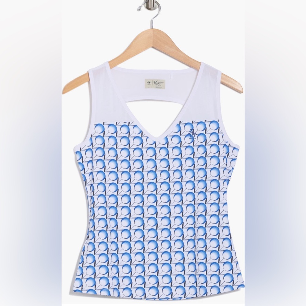 Original Penguin Tennis Print Performance Tank. Size M - Picture 3 of 12